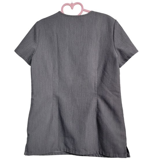 Figs Casma Three-Pocket Scrub Top Graphite Gray Women's XXS - Picture 2 of 4